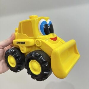 My First Collectible Luke Loader Stacker Toy John Deere Yellow Tractor RARE READ